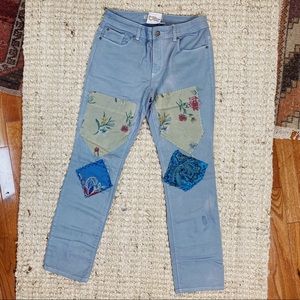 6/8 Soft Blue- The Morgan Factory- Patch Pants